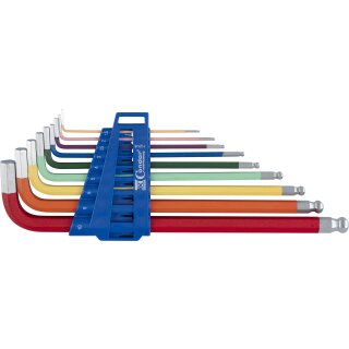 Condor Winkelschlüssel-Satz, 9-tlg., farbig, Innensechskant 1.5-10 mm