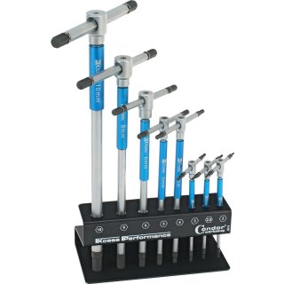 Condor 3-Wege T-Griff Schraubendreher-Satz, 8-tlg., Innensechskant 2-10 mm