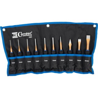 Condor Splintentreiber- und Meißel-Satz, Softgrip, 10-tlg.
