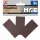 Kraftmann Filzgleiter | Platten | braun | 100 x 200 mm | 3-tlg.