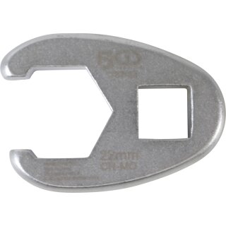 BGS technic Hahnenfußschlüssel | Antrieb Innenvierkant 12,5 mm (1/2") | SW 22 mm