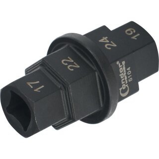 Condor Spezial-Einsatz für Motorrad-Steckachsen, 17 / 19 / 22 / 24 mm
