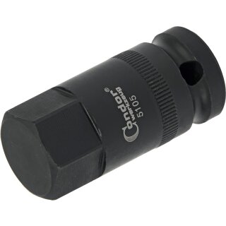 Condor Kraft-Bit-Stecknuss, 1/2", Innensechskant 22x53 mm