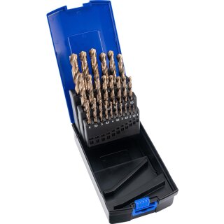 Condor Spiralbohrer-Satz, HSS-E Cobalt 5%, 25-tlg., 1-13 mm