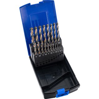 Condor Spiralbohrer-Satz, HSS-G schwarz-oxid, 19-tlg., 1-10 mm