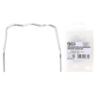 BGS technic Reparatur-Klammern | L-Form | Ø 0,6 mm | 100-tlg.