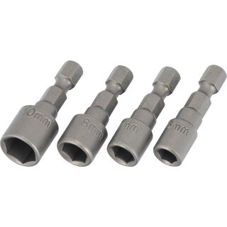 Condor Schlauchschellen-Bit-Stecknüsse, 1/4" 6-kant, 6-kant 6-10 mm