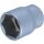 Condor Stecknuss, 1/2", 6-kant 23 mm