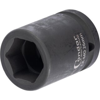 Condor Kraft-Stecknuss, 3/4", 6-kant 26 mm