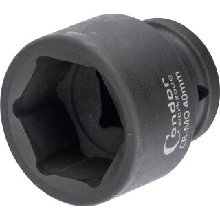Condor Kraft-Stecknuss, 3/4", 6-kant 40 mm