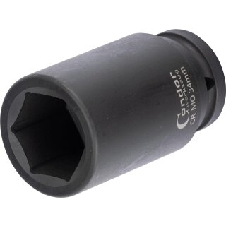 Condor Kraft-Stecknuss, 3/4", 6-kant 34 mm, tief