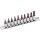 Condor Bit-Stecknüsse, xcess performance, 10-tlg., 1/4", T-Profil T8-45