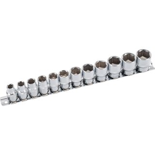 Condor Steckschlüssel-Einsätze, xcess p., 12-tlg., 3/8", 6-kant 8-19 mm