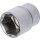Condor Stecknuss, 1/2", 6-kant 24 mm