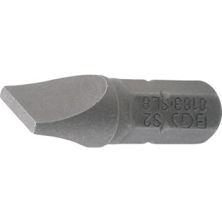 BGS technic Bit | Antrieb Außensechskant 6,3 mm (1/4") | Schlitz 8 mm