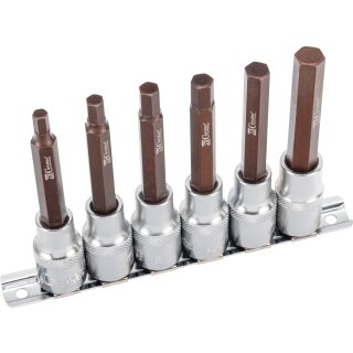 Condor Bit-Stecknüsse, xcess perf., 6-tlg., 1/2", Innensechskt. 6-12 mm