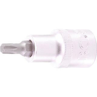 BGS technic Bit-Einsatz | Länge 55 mm | Antrieb Innenvierkant 12,5 mm (1/2") | T-Profil (für Torx) T35
