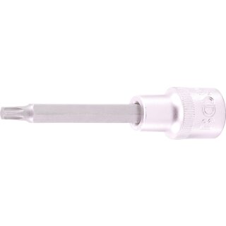 BGS technic Bit-Einsatz | Länge 100 mm | Antrieb Innenvierkant  12,5 mm (1/2") | T-Profil (für Torx) T35