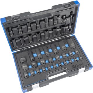 Condor Kraftsteckschlüssel-Satz, 41-tlg., 1/2", CrMo, 6-kant 8-32 mm