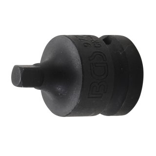 BGS technic Kraft-Steckschlüssel-Adapter | Innenvierkant 12,5 mm (1/2") - Außenvierkant 6,3 mm (1/4")