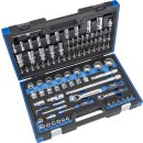 Condor Steckschlüssel-Satz, 98-tlg., 1/4+1/2",...
