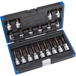 Condor Bit-Stecknüsse, xcess performance, 19-tlg., 1/2", T-Profil T20-70