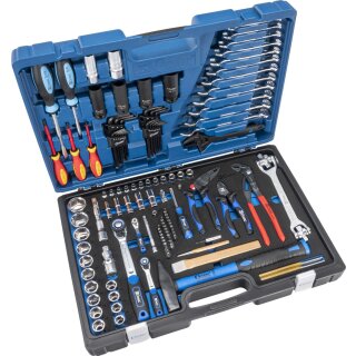 Condor Werkzeugkoffer, 127-tlg., 1/4+1/2", mit Gabel-Ringschlüssel 4425