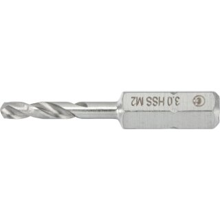 Condor Spiralbohrer-Bit, 1/4" 6-kant, HSS-G M2, ø 3.0, Länge 38 mm