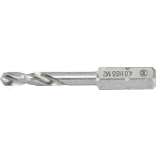 Condor Spiralbohrer-Bit, 1/4" 6-kant, HSS-G M2, ø 4.0, Länge 44 mm