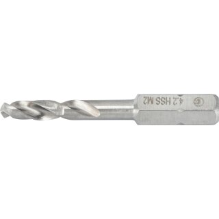 Condor Spiralbohrer-Bit, 1/4" 6-kant, HSS-G M2, ø 4.2, Länge 45 mm