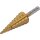 Condor Stufenbohrer-Bit, mit Entgrater, HSS, titannitriert, 4-20 mm
