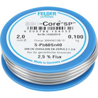 Condor Lötdraht, Ø 2 mm, 100 g Spule