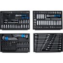 BGS technic Steckschlüssel-Satz Sechskant | Antrieb 6,3 mm (1/4") / 10 mm (3/8") / 12,5 mm (1/2") | Metrisch und Zollgrößen | 300-tlg.