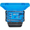 BGS technic Steckschlüssel-Satz Sechskant | Antrieb 6,3 mm (1/4") / 10 mm (3/8") / 12,5 mm (1/2") | Metrisch und Zollgrößen | 300-tlg.