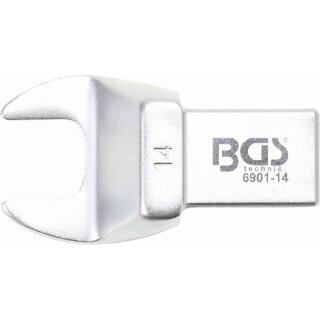 BGS technic Einsteck-Maulschlüssel | 14 mm | Aufnahme 14 x 18