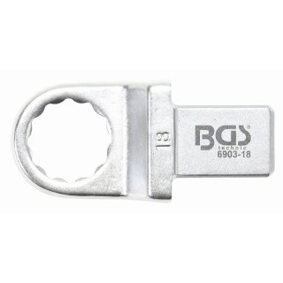 BGS technic Einsteck-Ringschlüssel | 18 mm | Aufnahme 14 x 18