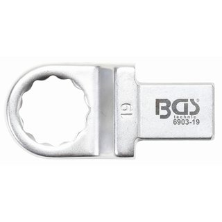 BGS technic Einsteck-Ringschlüssel | 19 mm | Aufnahme 14 x 18