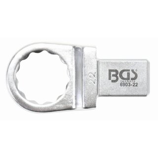 BGS technic Einsteck-Ringschlüssel | 22 mm | Aufnahme 14 x 18
