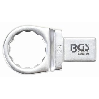 BGS technic Einsteck-Ringschlüssel | 24 mm | Aufnahme 14 x 18