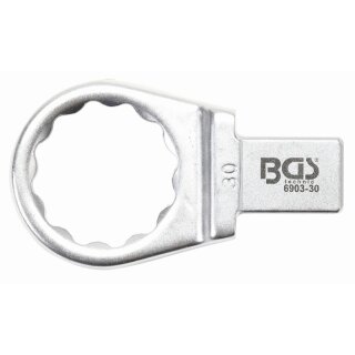 BGS technic Einsteck-Ringschlüssel | 30 mm | Aufnahme 14 x 18