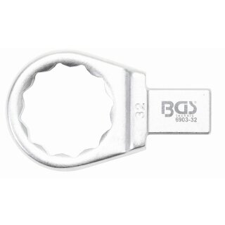 BGS technic Einsteck-Ringschlüssel | 32 mm | Aufnahme 14 x 18
