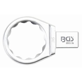 BGS technic Einsteck-Ringschlüssel | 36 mm | Aufnahme 14 x 18