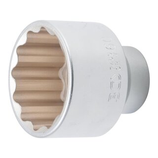 BGS technic Steckschlüssel-Einsatz Zwölfkant | Antrieb Innenvierkant 20 mm (3/4") | SW 60 mm