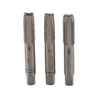 BGS technic Gewindebohrer-Satz | Vor-, Mittel- und Fertigschneider | HSS-G | M14 x 2,0 | 3-tlg.