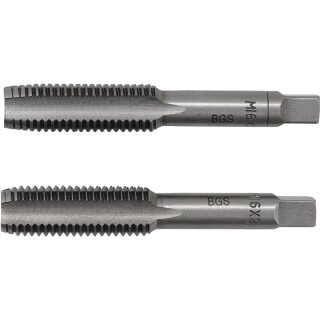 BGS technic Gewindebohrer | Vor- und Fertigschneider | M16 x 2,0 | 2-tlg.