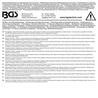 BGS technic COB-LED-Arbeits-Handleuchte | LED Kaltweiß & Gelb | ultra flach