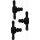 BGS technic Kunststoff-Verbinder-Satz | T-Form | 20-tlg.