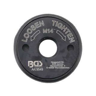 BGS technic Schnellspannmutter | für Winkelschleifer | M14