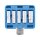 BGS technic Zündkerzen-Einsatz-Satz Sechskant | Antrieb Innenvierkant 12,5 mm (1/2") | SW 14 - 21 mm | 5-tlg.