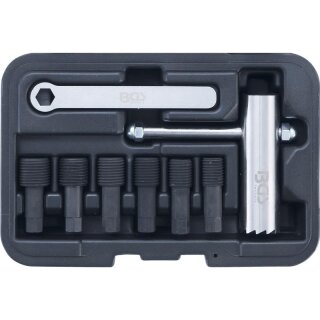 BGS technic Ölablass-Schrauben-Dichtsitz-Fräser-Satz | 8-tlg.